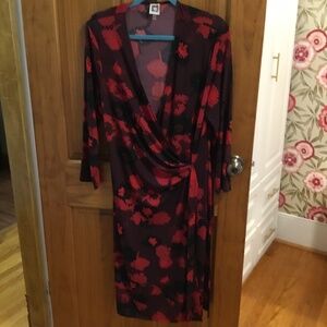 Anne Klein faux wrap style dress